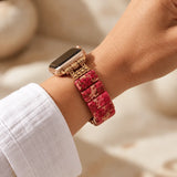 Apple Watch Band With Beads |Stretchable Red For Women