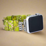 Apple Watch Band With Beads Stretchable Green