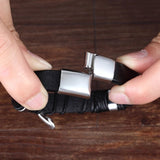 Leren en Kruis Armband voor Heren - Zwart - Moon Dance Charms