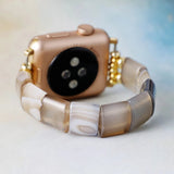 Agate Apple Watch bandje vrouw – Natuurlijke stenen band - Moon Dance Charms