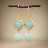 Boucles d’oreilles Amazonite Dangle Energy - Moon Dance Charms