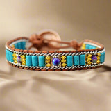 Amerikaans Turkoois Boho Kralen Armband - Moon Dance Charms