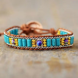 Amerikaans Turkoois Boho Kralen Armband - Moon Dance Charms