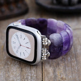 Amethist Apple Watch bandje Vrouw – kralen edelstenen – Moon Dance Charms
