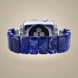 Apple Watch Band With Beads Stretchable Dark Blue For Women
