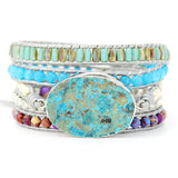 Aqua Aura Wickelarmband - Mondtanz Charms