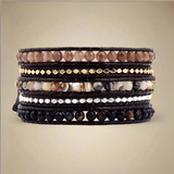 Beaded 5 Wrap Bracelet - Moon Dance Charms