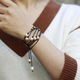 Collier ras du cou en perles de Bohême - Moon Dance Charms