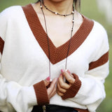 Collier ras du cou en perles de Bohême - Moon Dance Charms