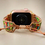 Boho Apple Watch Strap Perlé Jaspe Impérial - Moon Dance Charms