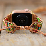 Boho Apple Watch Strap Perlé Jaspe Impérial - Moon Dance Charms