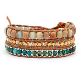 Wickelarmband mit Devotion-Perlen – Mondtanz-Charms