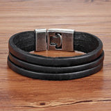 Dubbele Laag Armband Voor Mannen - Maan Dans Charms