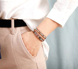 Double Leather Wrap Bracelet - Moon Dance Charms