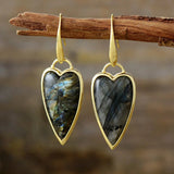 Pendientes colgantes de piedras preciosas de amor eterno - Charms de danza lunar