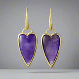 Pendientes colgantes de piedras preciosas de amor eterno - Charms de danza lunar