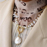 Freshwater Pearl Zircon Necklace - Moon Dance Charms
