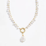Freshwater Pearl Zircon Necklace - Moon Dance Charms