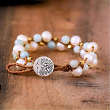 Göttin Süßwasserperlen Armband – Mondtanz Charms