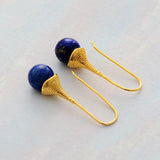 Intense Lapis Energy Earrings - Moon Dance Charms