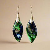 Jasper Leaf of Life Stone Earrings - Moon Dance Charms