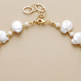 Keshi Parel Statement Ketting | Zoetwaterparel Choker - Moon Dance Charms