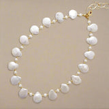 Keshi Parel Statement Ketting | Zoetwaterparel Choker - Moon Dance Charms
