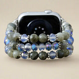 Labradoriet kralen Apple Watch Bandje vrouw - Moon Dance Charms
