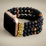 Lava Rock Beaded Apple Watch Band for women - Moon Dance Charms