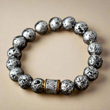 Lavasteenarmband in grijs - Moon Dance Charms