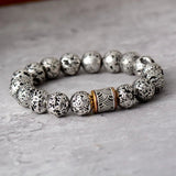 Lavasteenarmband in grijs - Moon Dance Charms