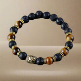 Lavasteen Boeddha Balans Armband - Moon Dance Charms
