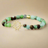 Manifestation Green Jade Stone Bracelet - Moon Dance Charms