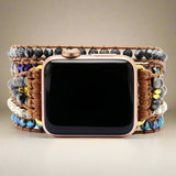 Onyx Apple Watch-wikkelband vrouw - Moon Dance Charms