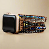 Onyx Apple Watch-wikkelband vrouw - Moon Dance Charms