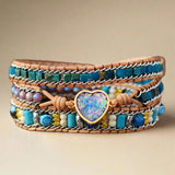 Opal Leather Wrap Bracelet - Moon Dance Charms