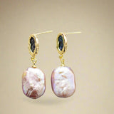 Boucles d'oreilles à tige en perles et coquillages - Moon Dance Charms