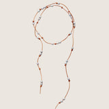 Collier Ras de Cou en Cuir Perles - Moon Dance Charms