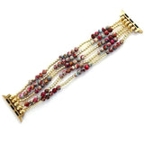 beaded watch band for apple watch