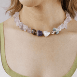 raw amethyst necklace