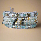 Romance Leather Wrap Bracelet - Moon Dance Charms