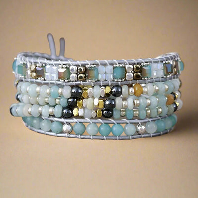 Romance Leather Wrap Bracelet