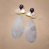 Rose Quartz Crystal Healing Earrings