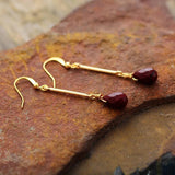 Terra Handmade Jasper Dangle Drop Earrings - Moon Dance Charms