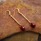 Terra Handmade Jasper Dangle Drop Earrings - Moon Dance Charms
