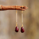 Terra Handmade Jasper Dangle Drop Earrings - Moon Dance Charms