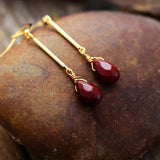 Terra Handmade Jasper Dangle Drop Earrings - Moon Dance Charms