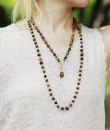 Tijgeroog Edelstenen Ketting - Moon Dance Charms