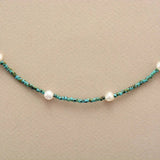 Kleine Kralen Zoetwaterparel Choker - Moon Dance Charms