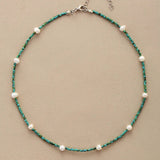 Kleine Kralen Zoetwaterparel Choker - Moon Dance Charms